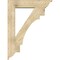 Ekena Millwork Merced Traditional Rough Sawn Bracket w/ Offset Brace, Douglas Fir, 8"W x 36"D x 48"H BKT0806X36X48MRC01RDF - alternate 3